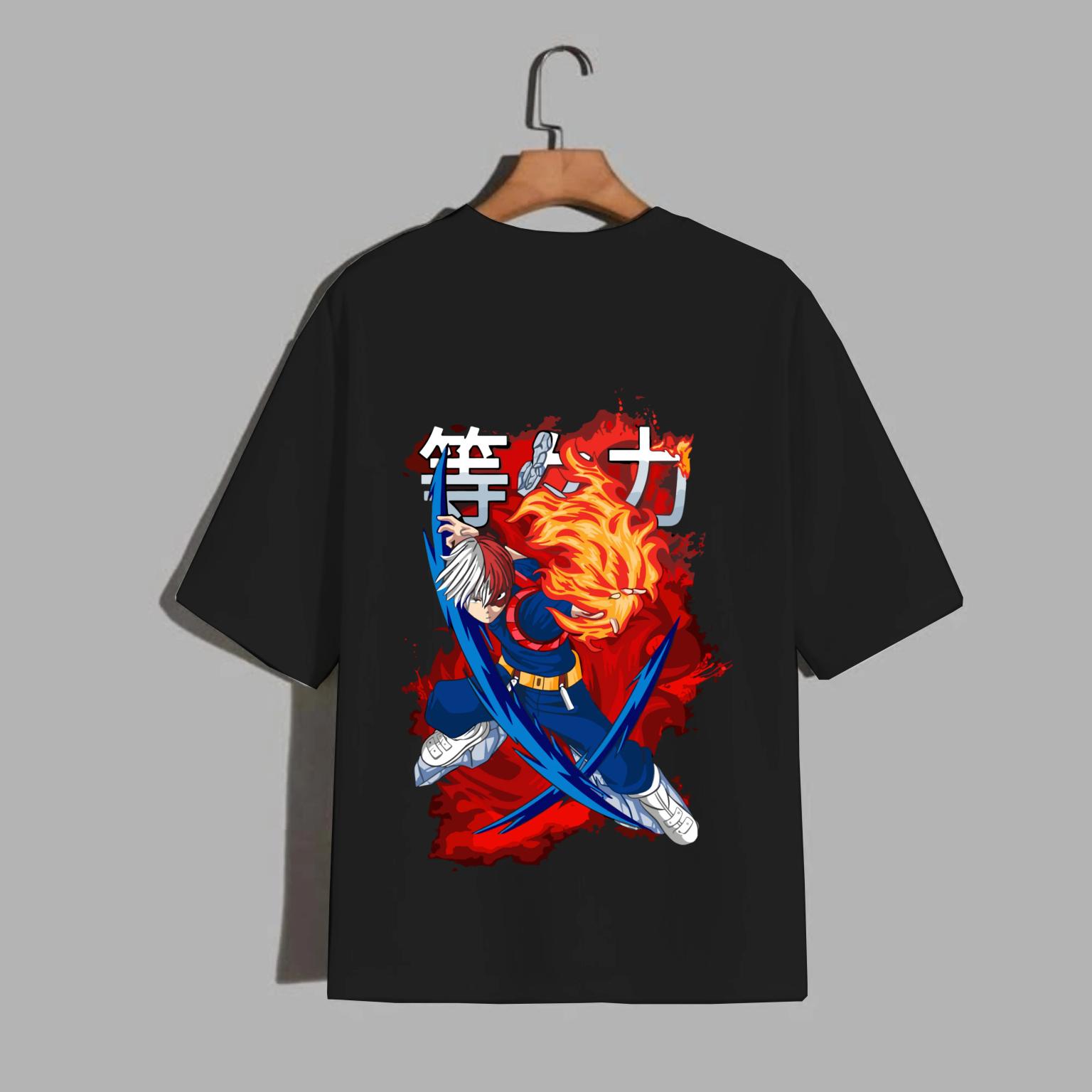 Shoto Todoroki Fire & Ice My Hero Academia T-Shirt