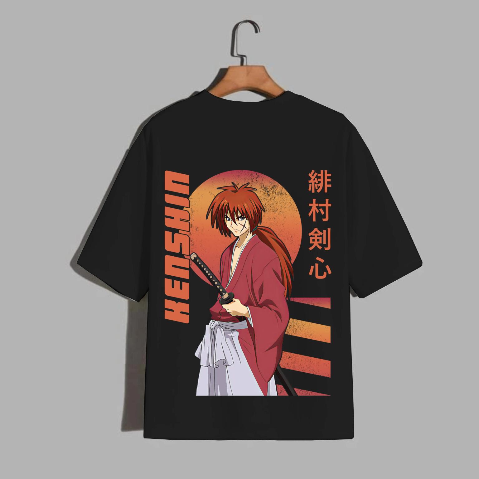 Rurouni Kenshin Himura Sunset Samurai Anime T-Shirt