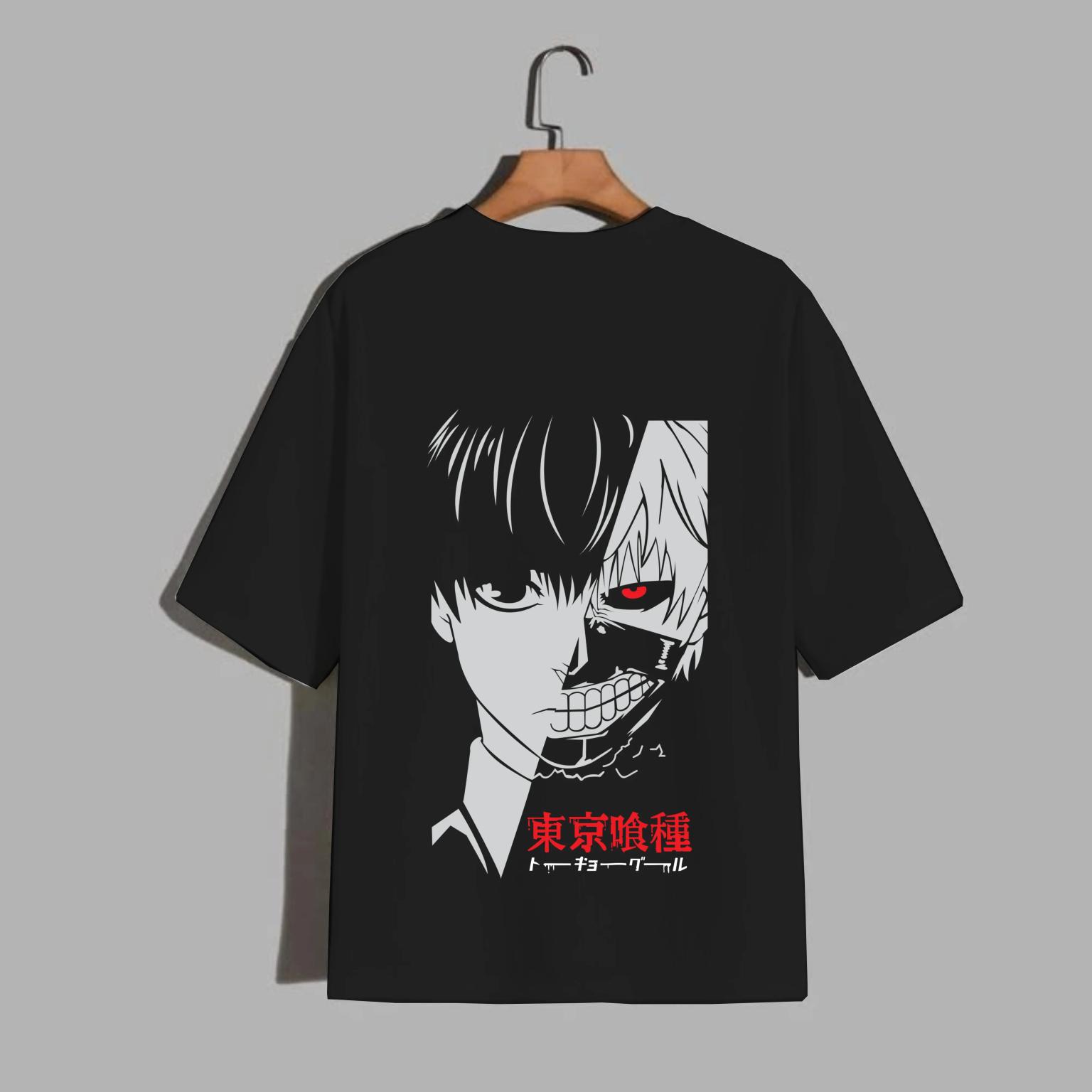 Ken Kaneki Tokyo Ghoul Half-Ghoul Anime T-Shirt
