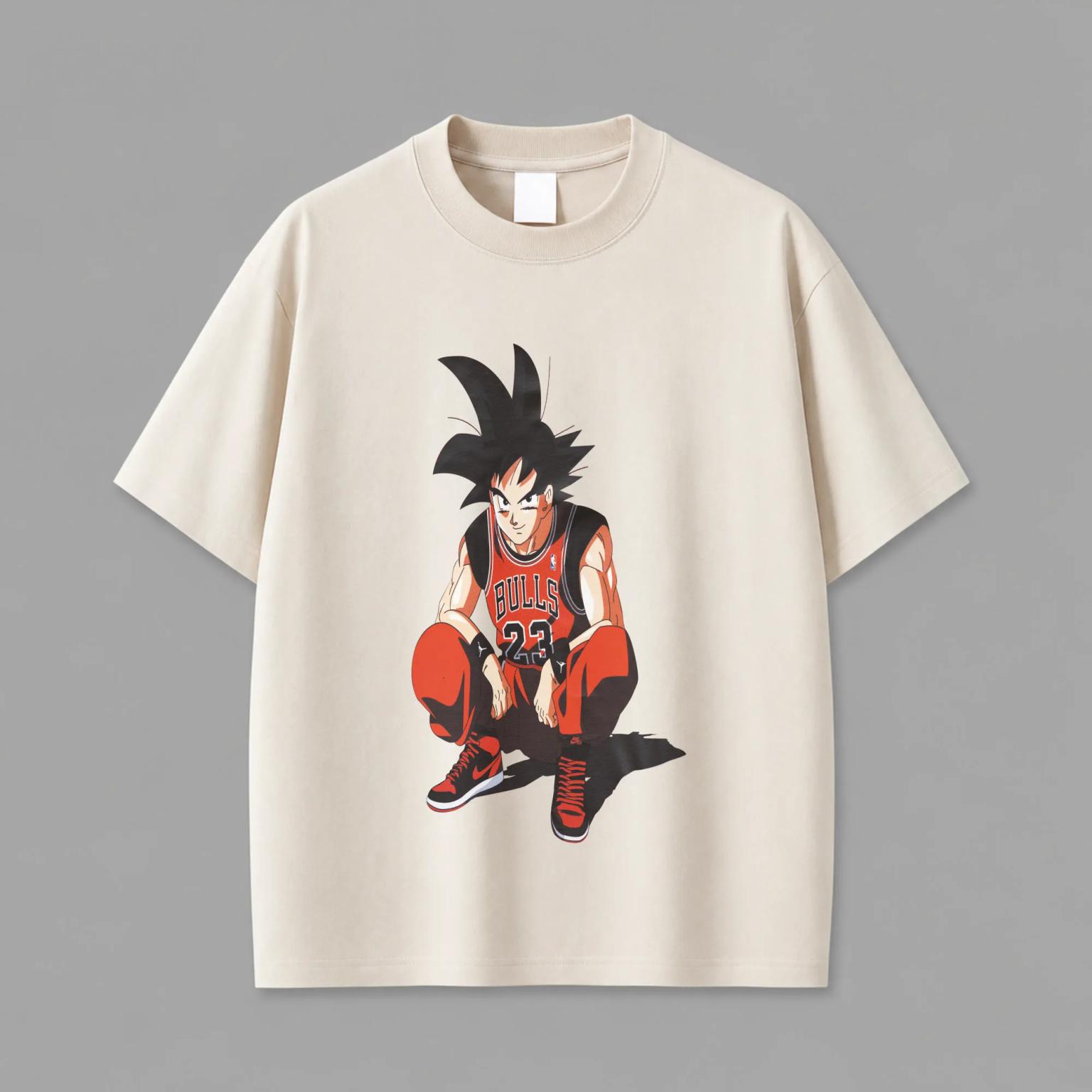 Kid Goku "Camo Pattern Lorem Ipsum" Editorial Tee