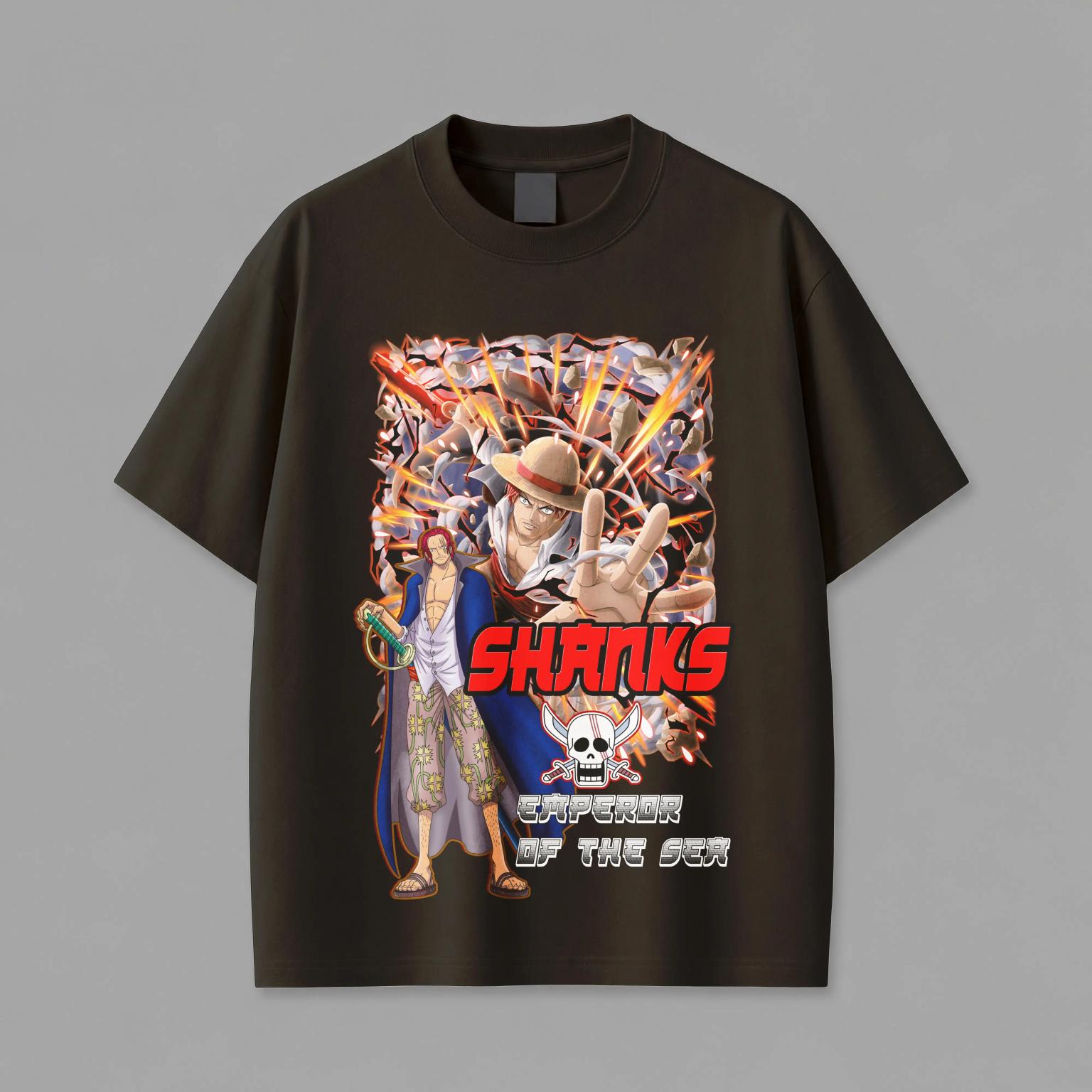 Red-Haired Shanks "Emperor of the Sea" Graphic T-Shirt