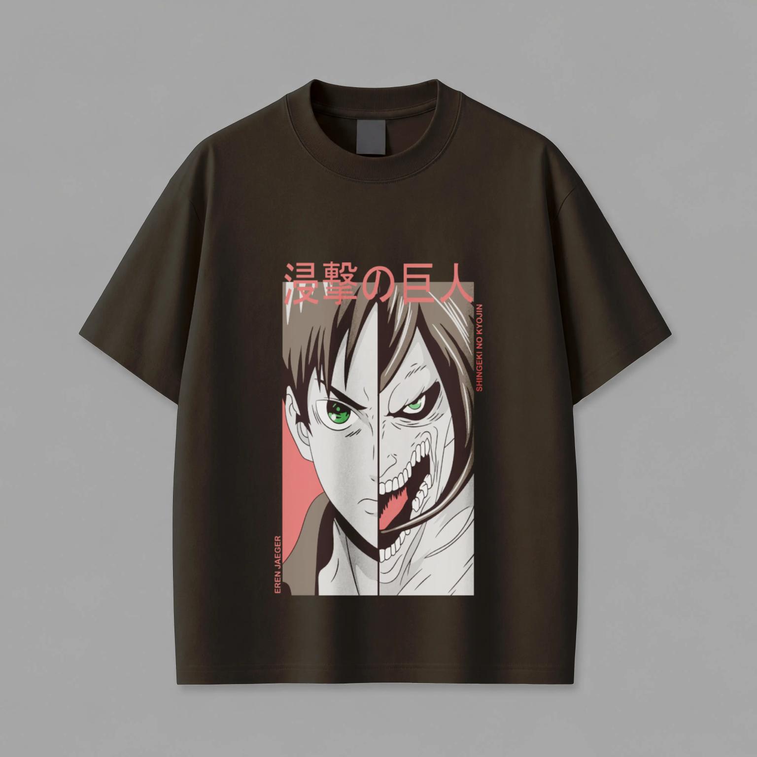 Eren Yeager Human & Titan Split Face Tee