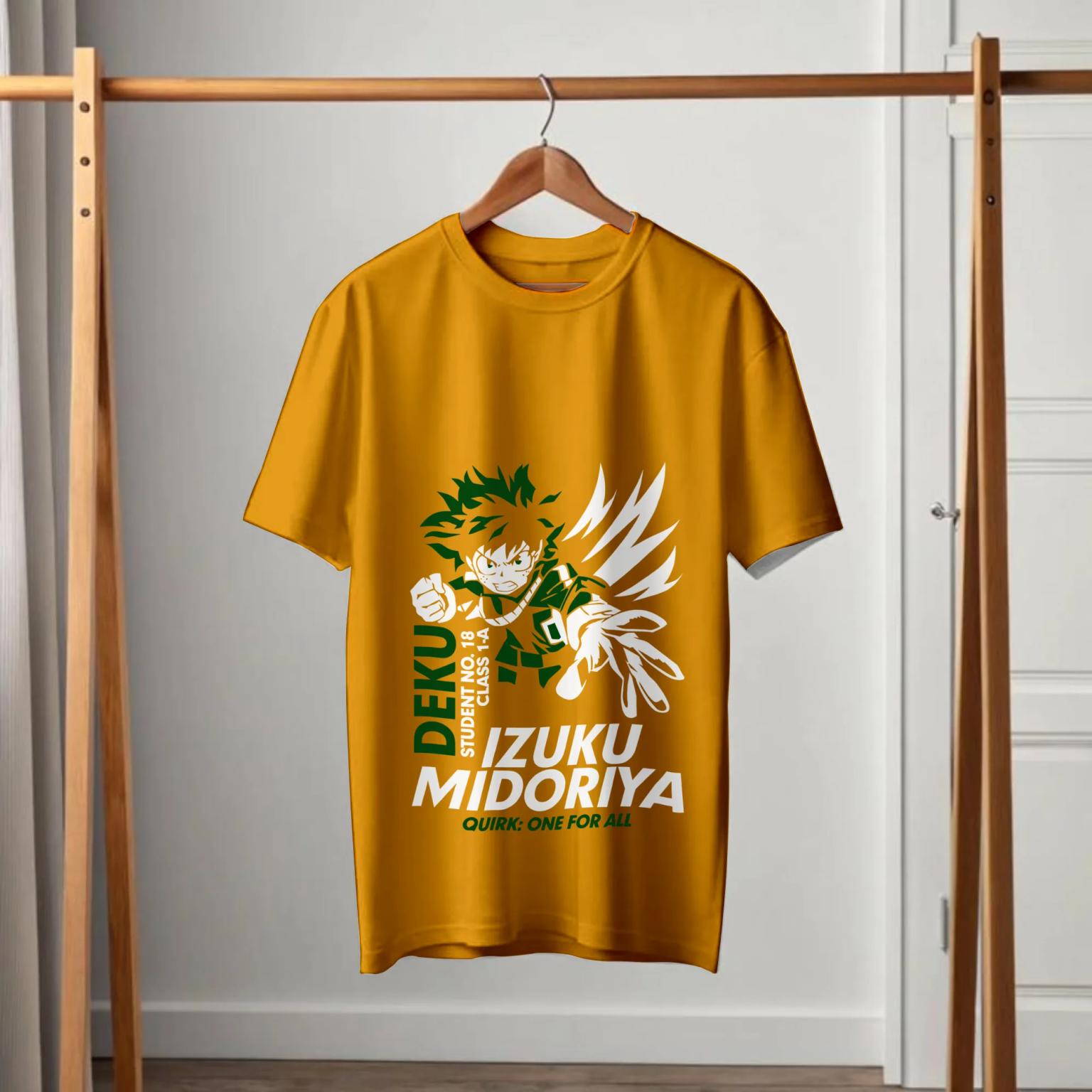 My Hero Academia Deku Izuku Midoriya Quirk Black T-Shirt