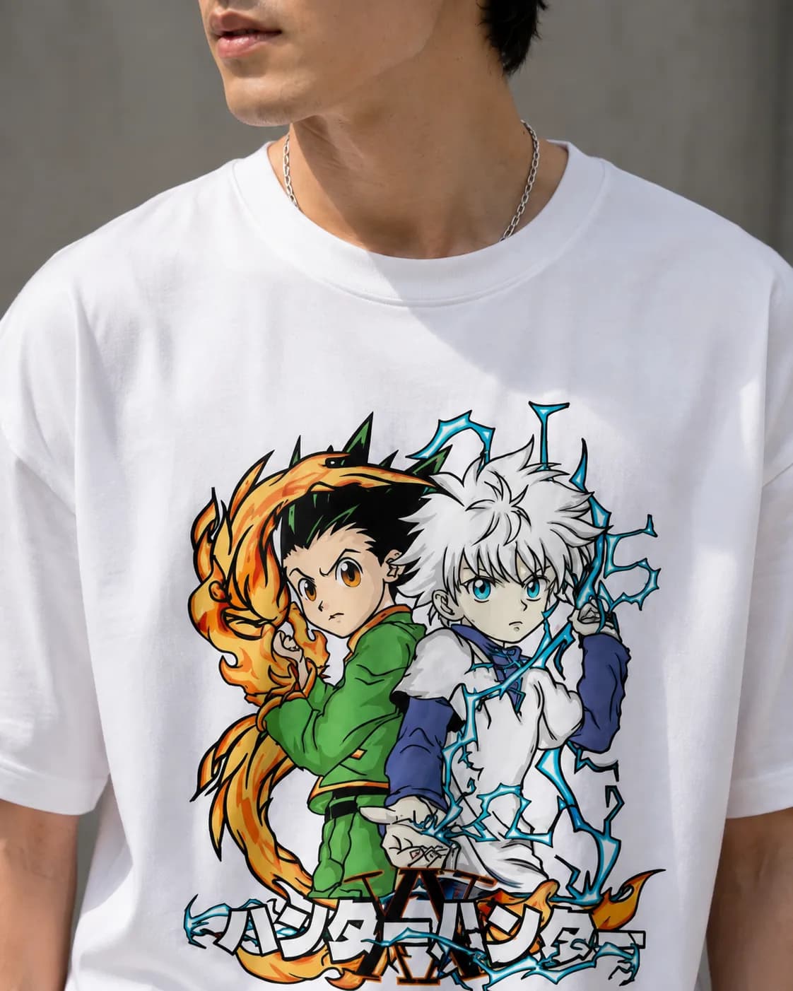 Hunter x Hunter Gon & Killua Duo Oversized Graphic T-Shirt